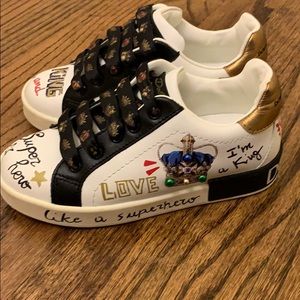 Dolce & Gabbana kids graffiti sneakers